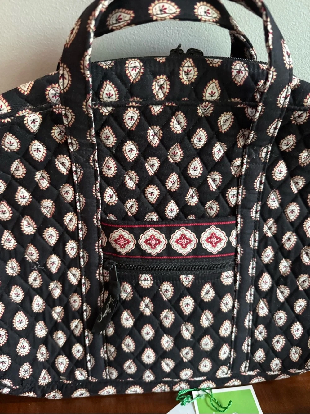 VERA BRADLEY Metro Backpack-Classic Black Paisley